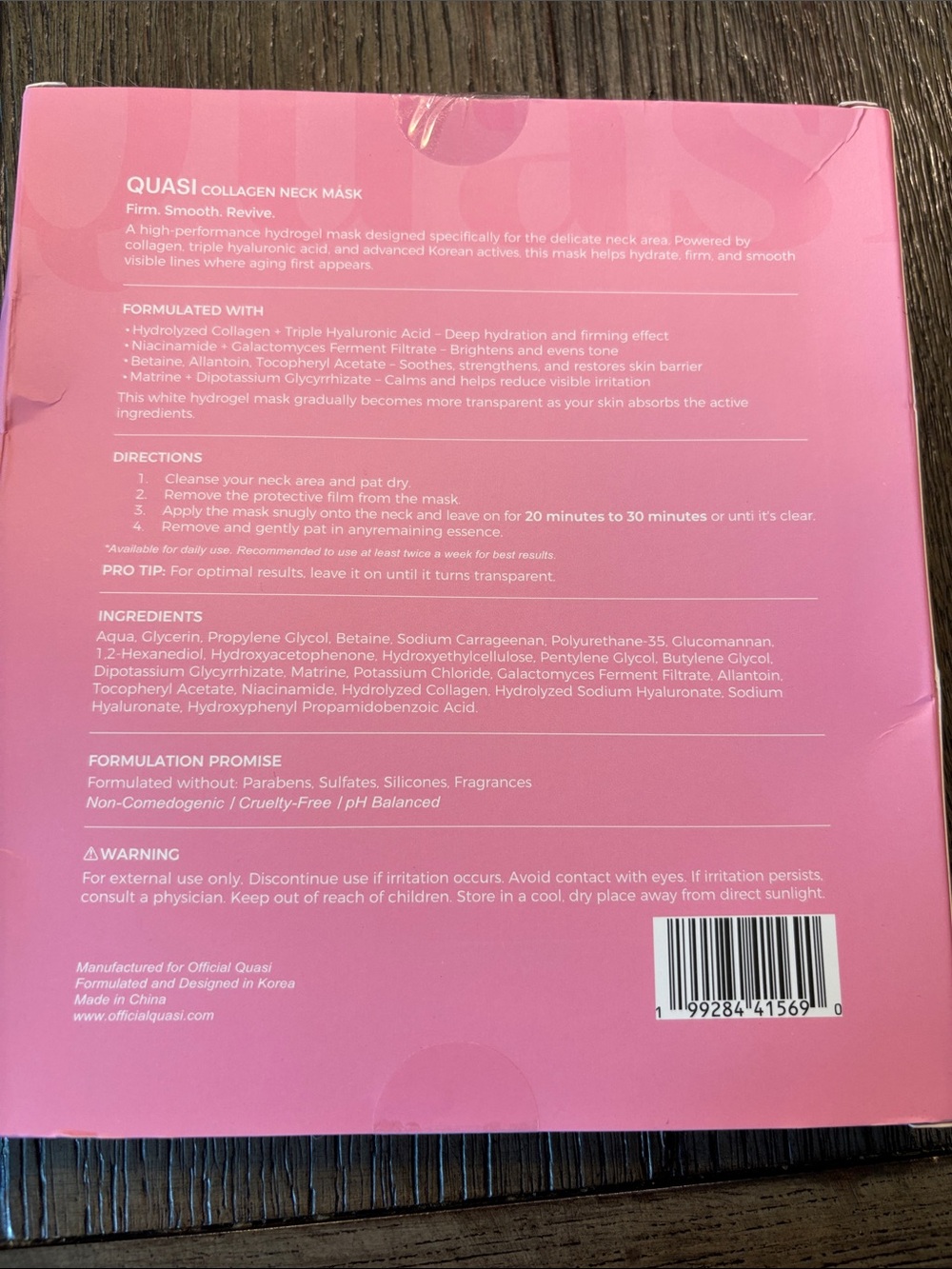 Collagen Neck Mask - Hydrating Firming Treatment - Picture 2 of 2